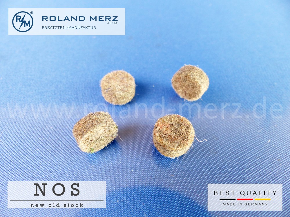 Schmierdocht 1 234 702 002 aus Filz Ø10mm, Höhe 5mm für Bosch Zündverteiler 123470200