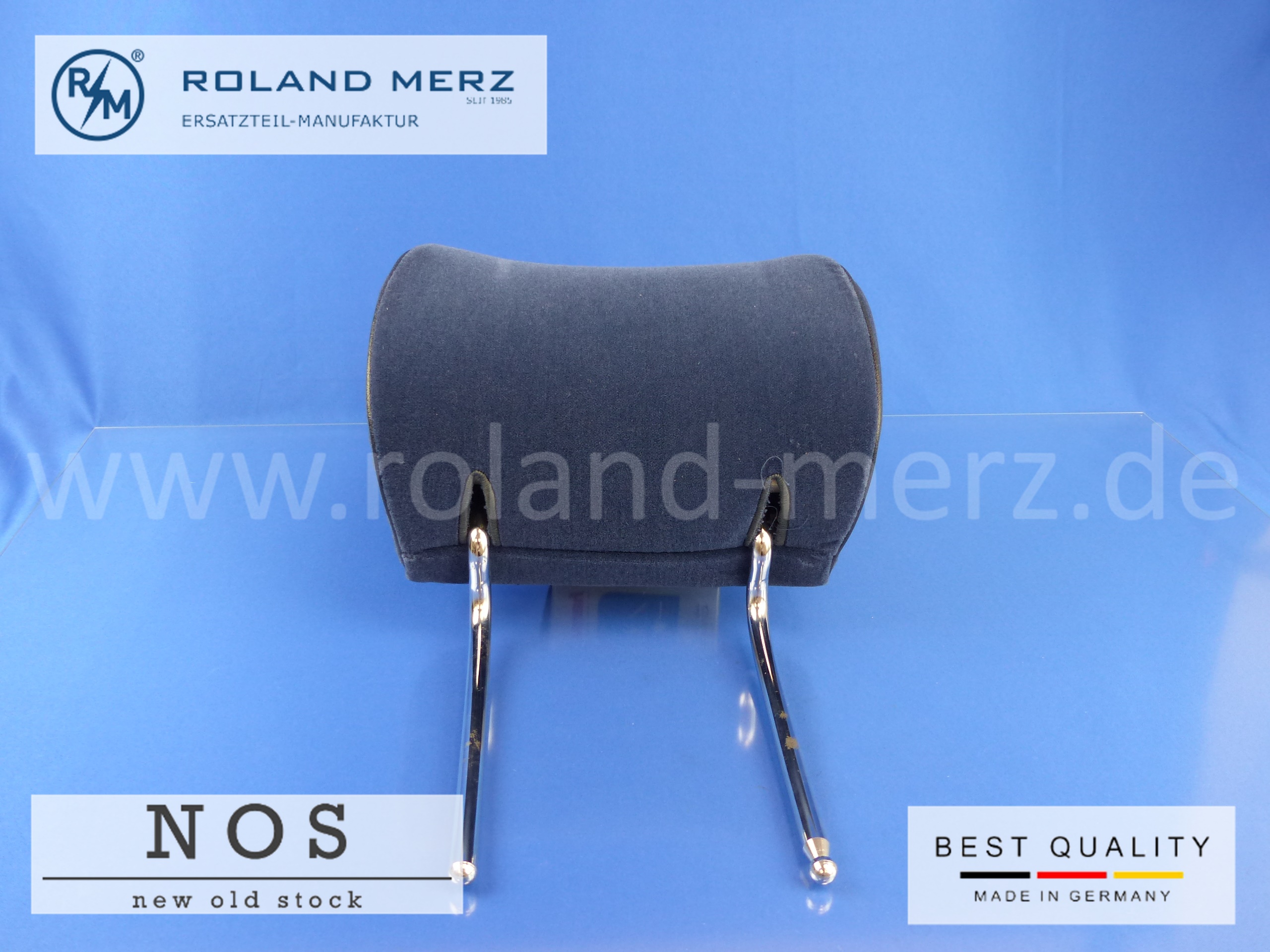 P1170409 1269701950 headrest rear seats Mercedes W123 W126 velours colour 5073 blue
