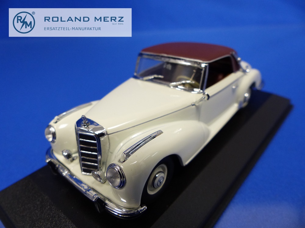 032341-05 Mercedes-Benz 300 S Cabriolet weiss/braun - Minichamps PMA 1:43