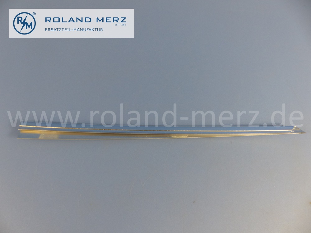 1237380331 Zierstab, Zierleiste, links, Fondtür vorne, Mercedes W123, Länge 415 mm, Original Mercedes Neuteil, NOS