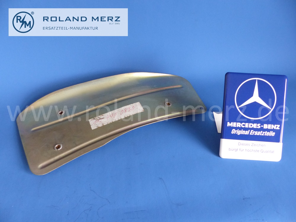 1124900830 Schutzblech, Abschirmblech Stirnwand Mercedes 190c, 200, 220SEb /Cp,Cb, 300SE/Cp,Cb, 300SEb, 300SE M189, Original Mercedes Neuteil, NOS 