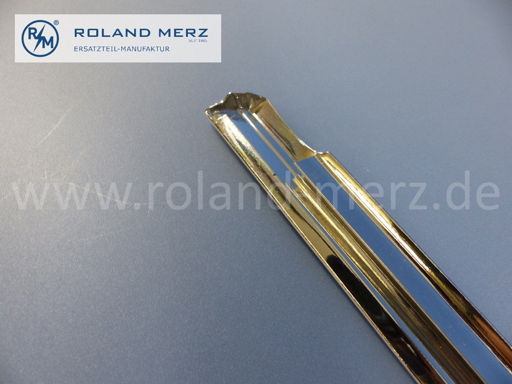 1087380130 Zierstab, Zierleiste, links, Fondtür Bordkante, Mercedes W108, Länge 965 mm, Original Mercedes Neuteil, NOS