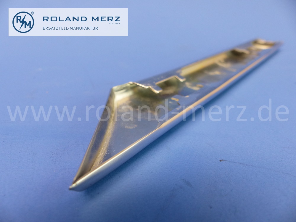 301806900283 1806900283 Zierstab Heck rechts, verchromt, von Tür bis Radlauf, Mercedes W128 Cabrio / Coupé, original Mercedes Neuteil, NOS 