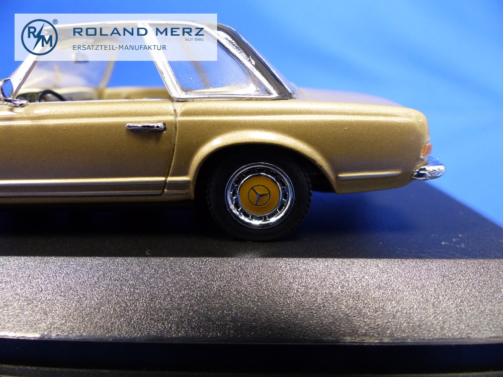 032250-12 Mercedes-Benz 280 SL Pagode gold/schwarz - Minichamps PMA 1:43