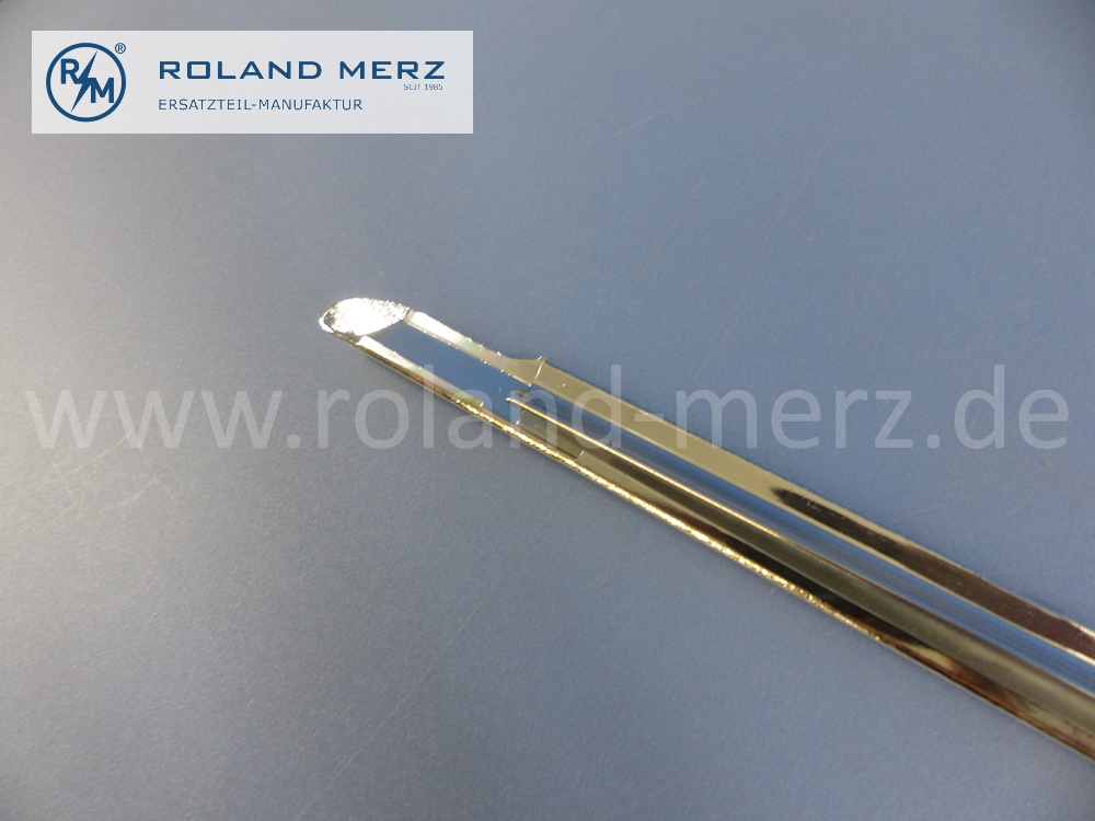 1266981480 Zierstab, Zierleiste, rechts, Fahrertür Bordkante, Mercedes W126, S-Klasse, Länge 925 mm, Original Mercedes Neuteil, NOS