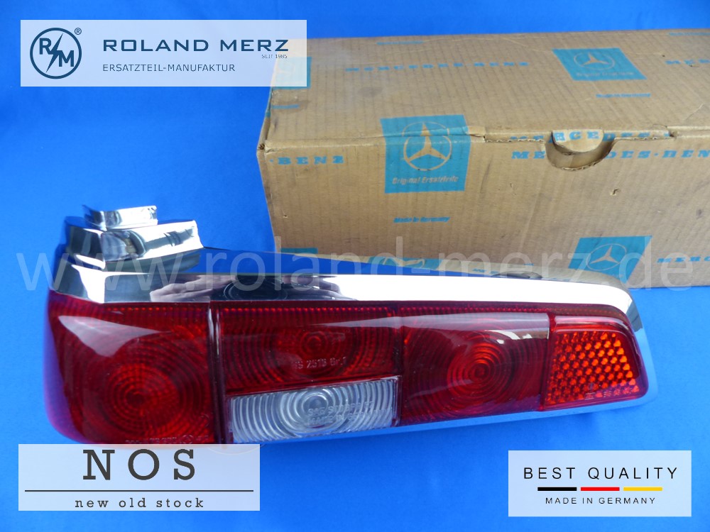 Deckel für Rücklicht links rot / rot NOS Mercedes 110 820 07 66 für 190C - 200DC, 220b