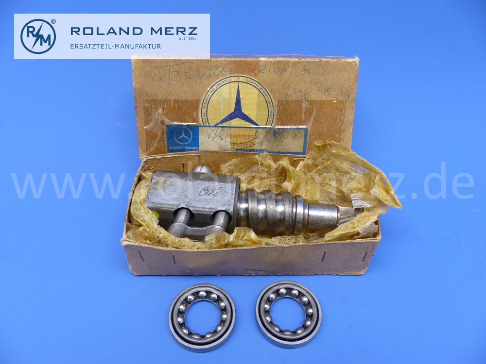 1114603608 Lenkschnecke für Mercedes W111, W113, 220b, 220Sb, 230SL, 250SL, 280SL, Pagode, Fahrzeuge ohne Servolenkung, mit zwei Rollenlager 0009815027, original Mercedes Neuteil, NOS 