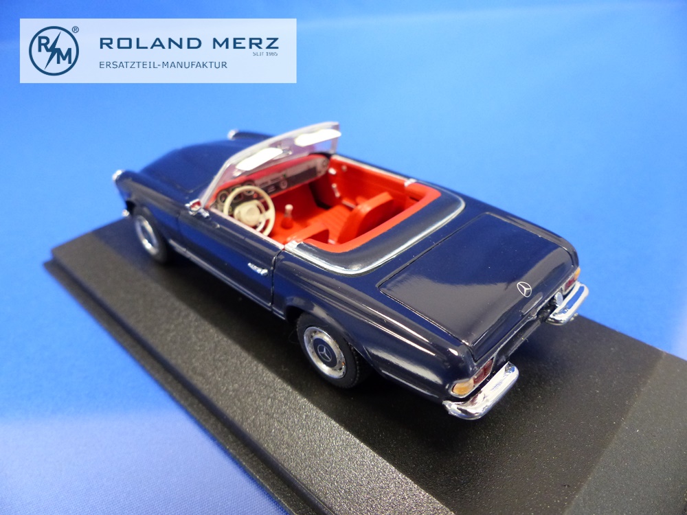 032232-10 Mercedes-Benz 280 SL Cabriolet dunkelblau - Minichamps PMA 1:43