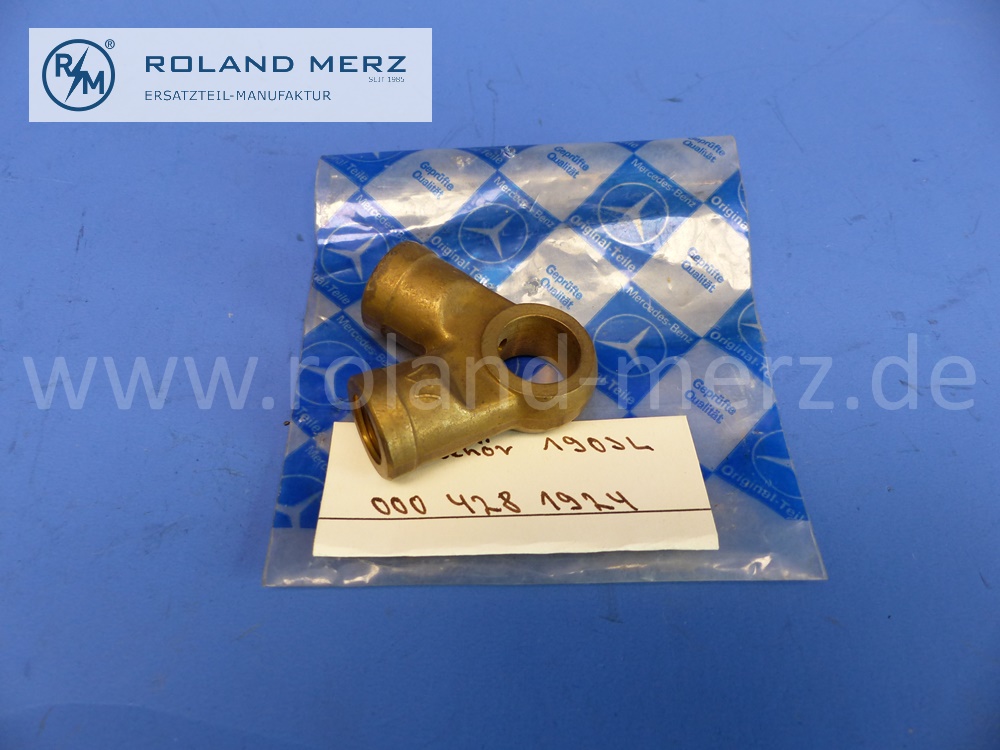 0004281924 Verteiler Ringstutzen am Bremskraftverstärker, Mercedes W121, W186, W198, 190SL, Ponton, 300, 300SL, original Mercedes Neuteil, NOS