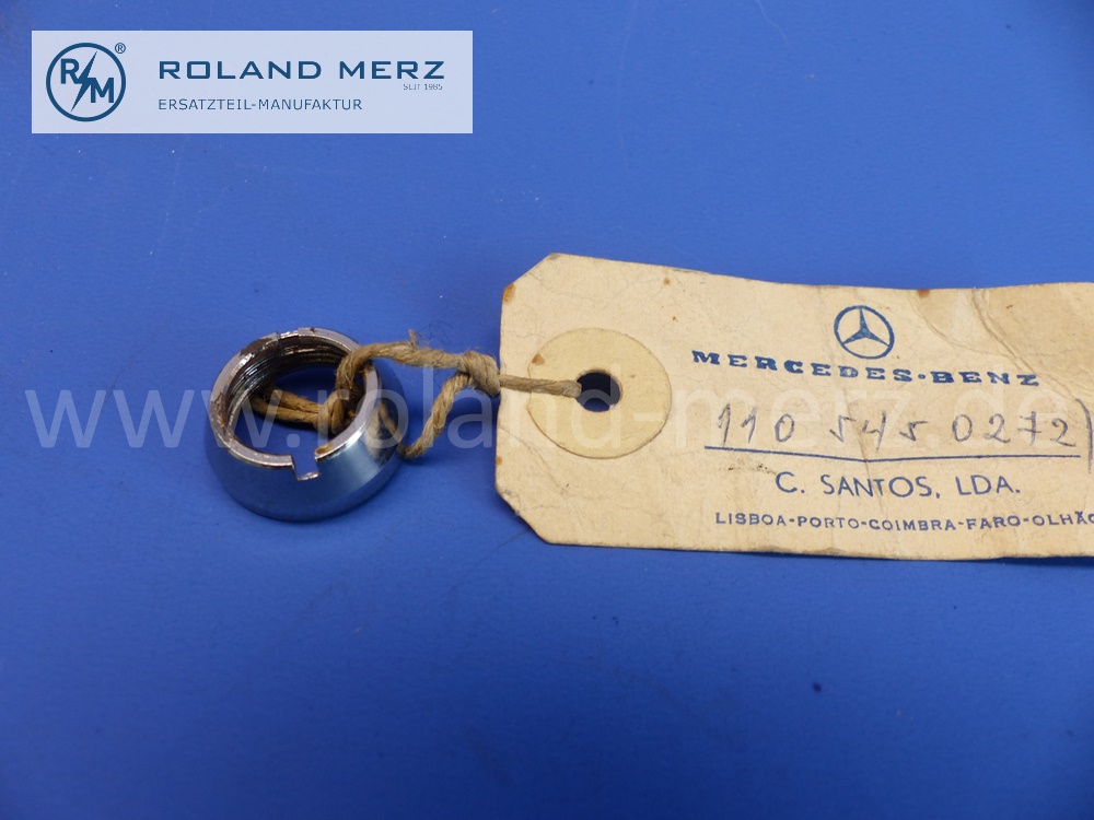 1105450272 Rosette, Mercedes W100, 600, W113, Pagode, W114, Strich 8, W116, W123, W460 und weitere Modelle, Original Mercedes Neuteil, NOS 