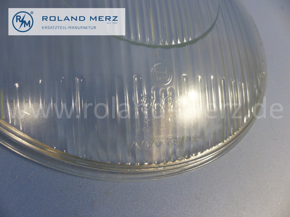0008261990 Bosch Lichtscheibe, Abdeckglas Scheinwerfer, 215mm, links und rechts, alter Schriftzug, Mercedes W186, Original Mercedes Neuteil, NOS 