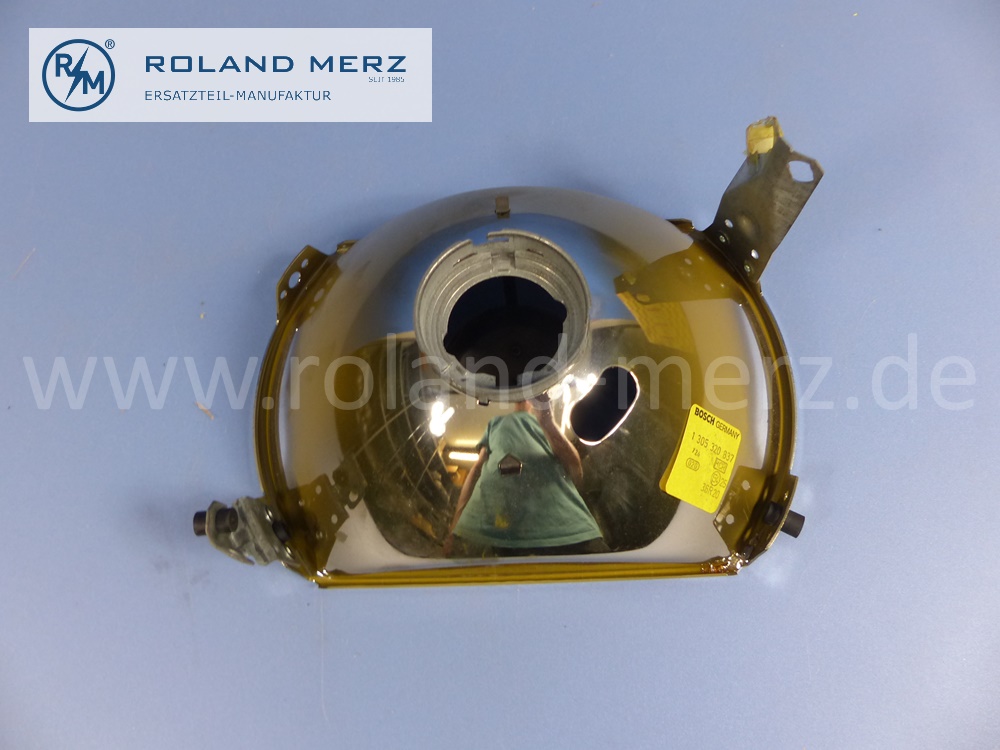0008269678 Bosch reflector head lamp, right, H4, right hand traffic, Mercedes W116 S-Klasse, original Mercedes spare-part, NOS