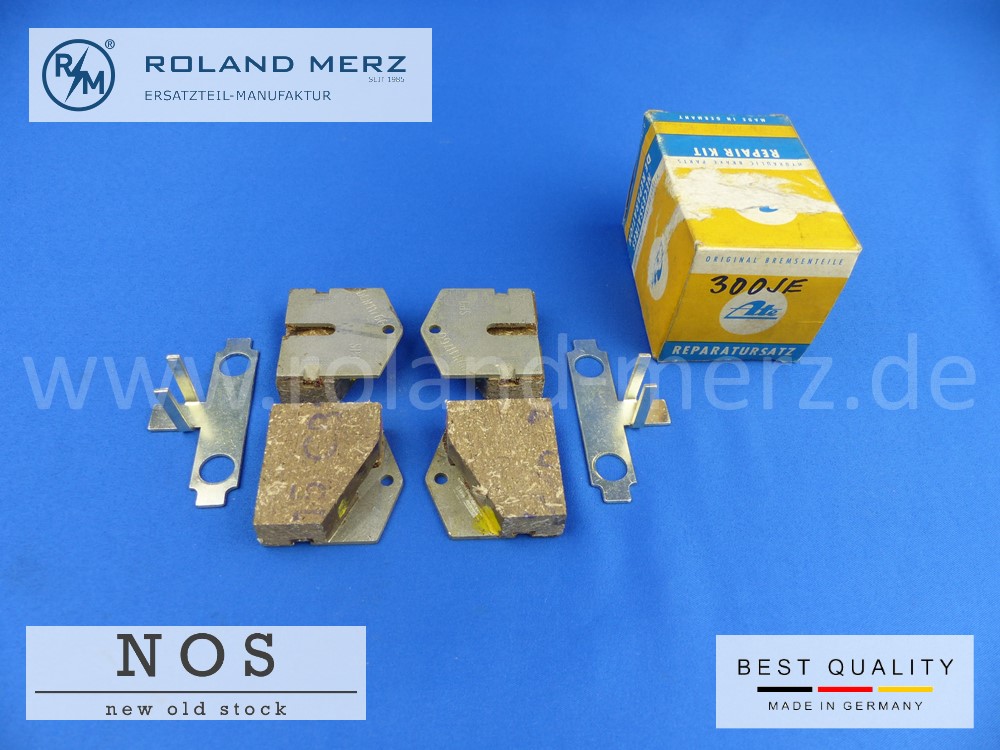 Bremsklotzsatz Mercedes 000 586 02 42 für alle 300SE Bm 112 ATE 3.0870-0002,2 mit Befstingsmaterial für Handbremse Bremsklotzsatz Mercedes 000 586 02 42 für alle 300SE Bm 112 ATE 3.0870-0002,2 mit Befstingsmaterial für Handbremse