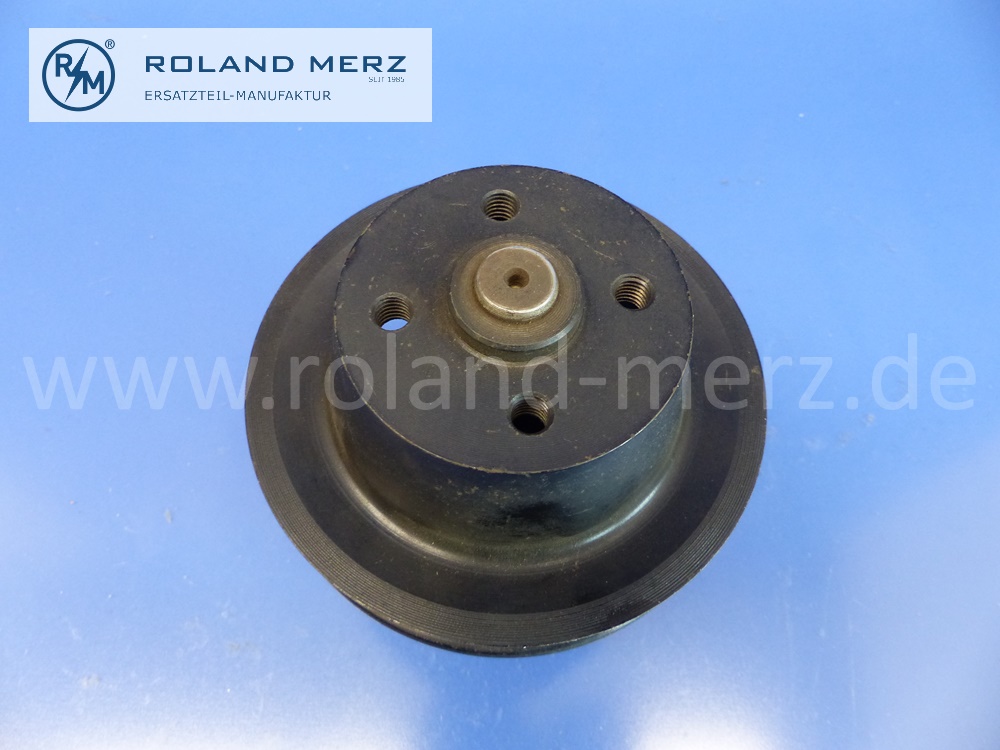 1802000501 Wasserpumpe Lagergehäuse, mit Riemenscheibe, 4-Loch Flansch, Wasserrad 60mm, Mercedes Motor M180, 180.920, W187, MB 220, Original Mercedes Neuteil, NOS
