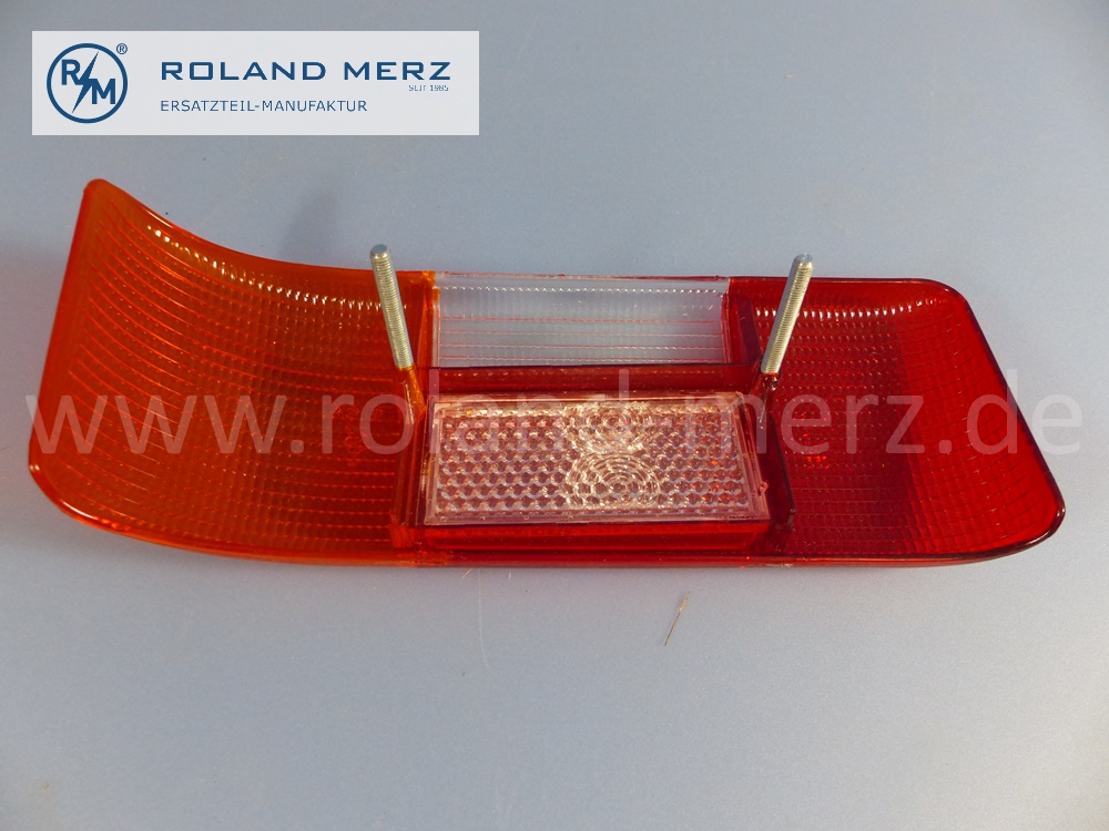 1158261356 Lichtscheibe, Lichtfenster, Lampenglas Rücklicht, links, ältere Version, Mercedes W114, W115, Strich 8, Original Mercedes Neuteil, NOS 