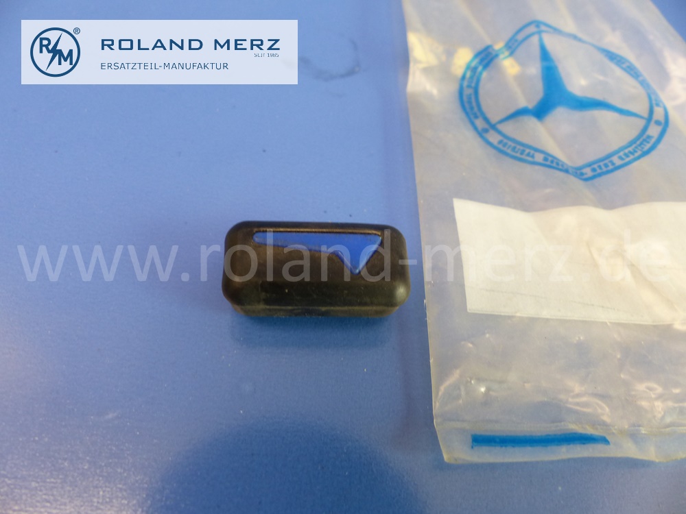 1158330440 Bediengriff, Bedienungsgriff rechts, Heizung und Lüftung, blau, Mercedes W114, W115, Strich 8, Original Mercedes Neuteil, NOS 