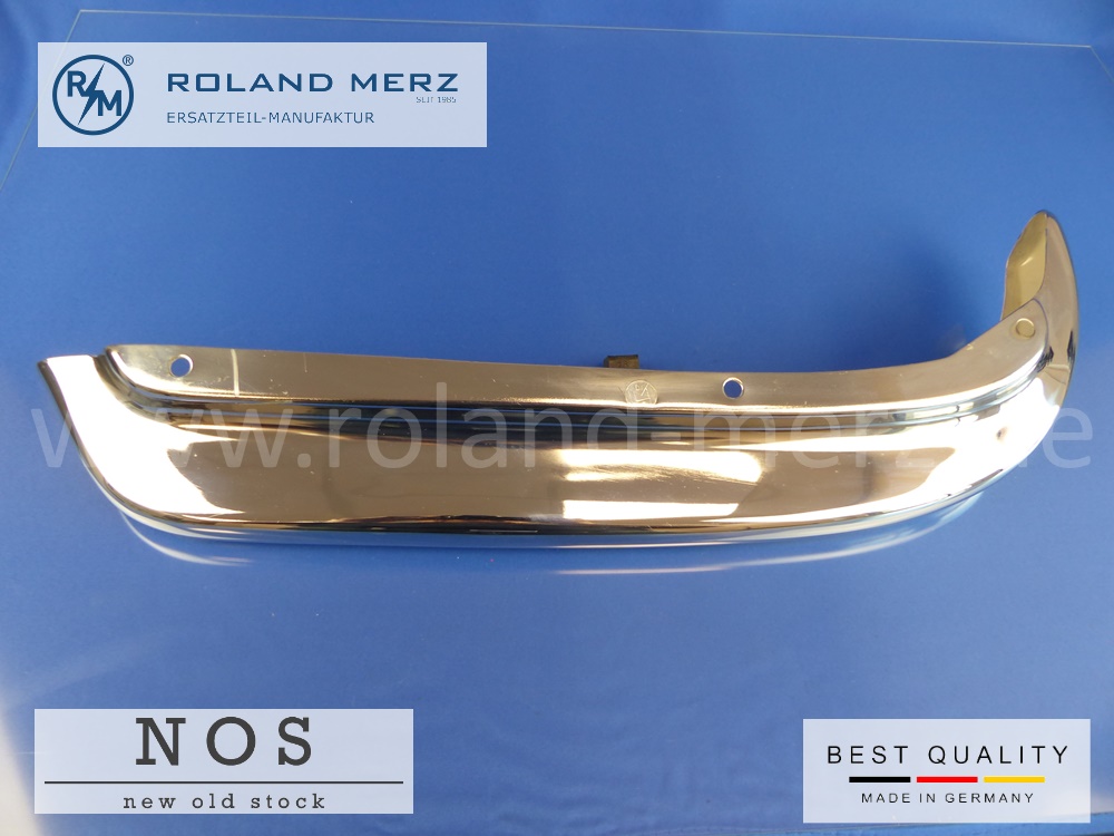 1128850505 Stoßfänger Oberteil hinten links Mercedes 220B, 220SB, 220SEB, 300SE, Original MB-Neuteil NOS 