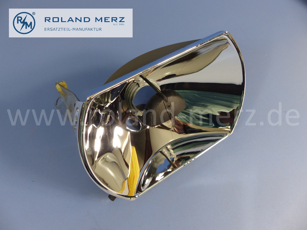 0008269678 Bosch reflector head lamp, right, H4, right hand traffic, Mercedes W116 S-Klasse, original Mercedes spare-part, NOS