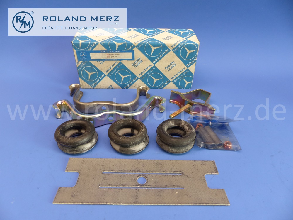 1005860249 Reparatursatz Auspuffbefestigung Mercedes W116, 450SEL 6.9, Original Mercedes Neuteil, NOS 