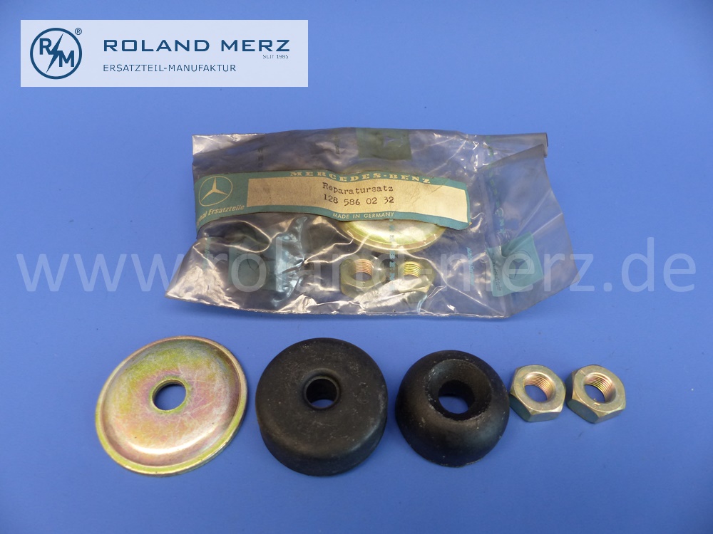 1285860232 Reparatursatz Stoßdämpferbefestigung Hinterachse, Mercedes 219, 180, 180a,180b, 180c, 190,b, 180D, 190SL, 220a, 220S, Original Mercedes Neuteil, NOS 