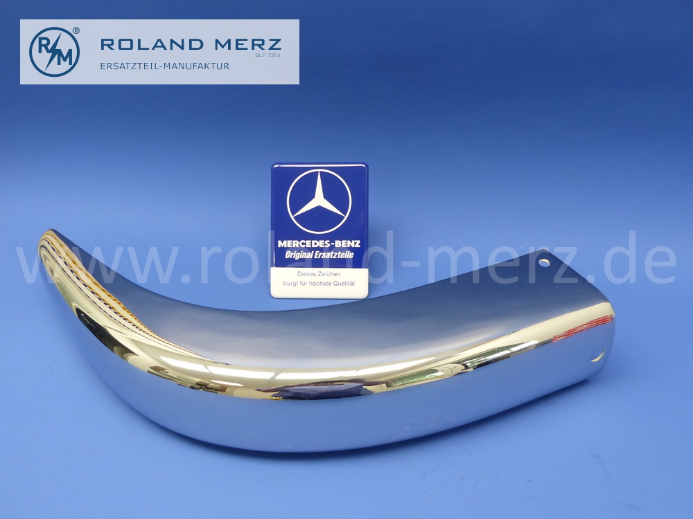 101808800572 1808800572 Seitenteil Stoßfänger hinten links, Mercedes W128, W180, 220S, 220SE ab FG-Nr. 7509039, Original Mercedes Neuteil, NOS 