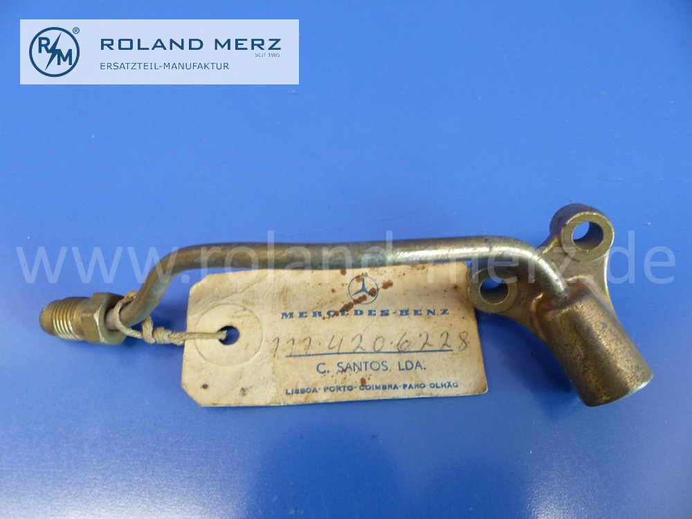 1114206228 Leitung, Bremsleitung, Bremssattel links, Mercedes W110, W111, W112, W113, Heckflosse, Pagode, Original Mercedes Neuteil, NOS