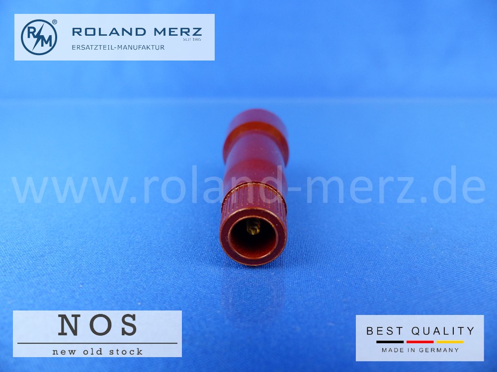 P1130588 Zündkerzenstecker aus Bakelit 62mm lang, 1kOhm, SAE System für Ø7mm Kabel