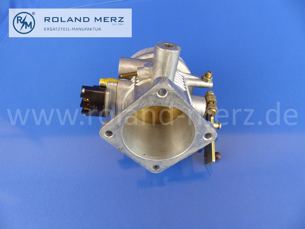 0001405553 throttle housing, complete with idle switch, Mercedes 230SL, M 127.981, 250SL, 250SE, alle M 129.980, 981, 982 Original MB spare part NOS