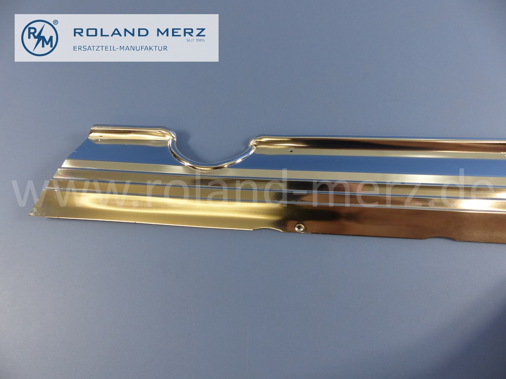 1126980287 Zierblende, Chromblende rechts, Länge 1865mm, Mercedes W112, MB 300SE, Original Mercedes Neuteil, NOS - einzelner kleiner Kratzer -