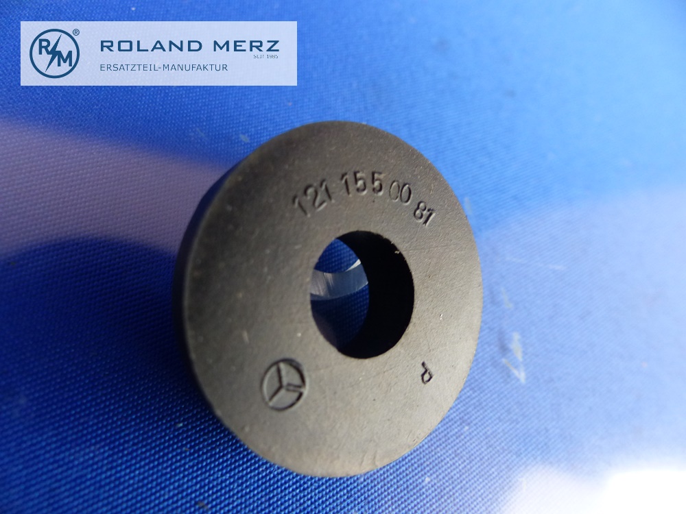 1211550081 Elastomerscheibe, Gummischeibe für Lichtmaschine, Generator an Träger, Mercedes M121.920, 921, 923, 927, 928, M121.910, 914, Original Neuteil, NOS