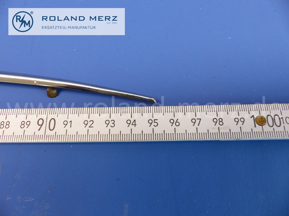 101808800795 1808800795 Zierstab auf Hinterkotflügel links, Mercedes Ponton 220S, 220 SE, Länge 950mm, Original MB-Neuteil, NOS