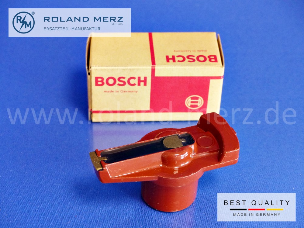 1234332177 Bosch distributor rotor arm, 5 kOhm MB 0001582331 for Mercedes 300SEL 6.3, 600, R 107, W 126, Maserati, Alpine A 310 V6, original Bosch spare part, NOS