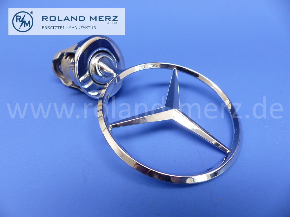 2018800086 Mercedesstern Originalteil für Mercedes W201, auch 16V EVO, W123, W126, Hersteller FRIFI, original Mercedes Neuteil, NOS 