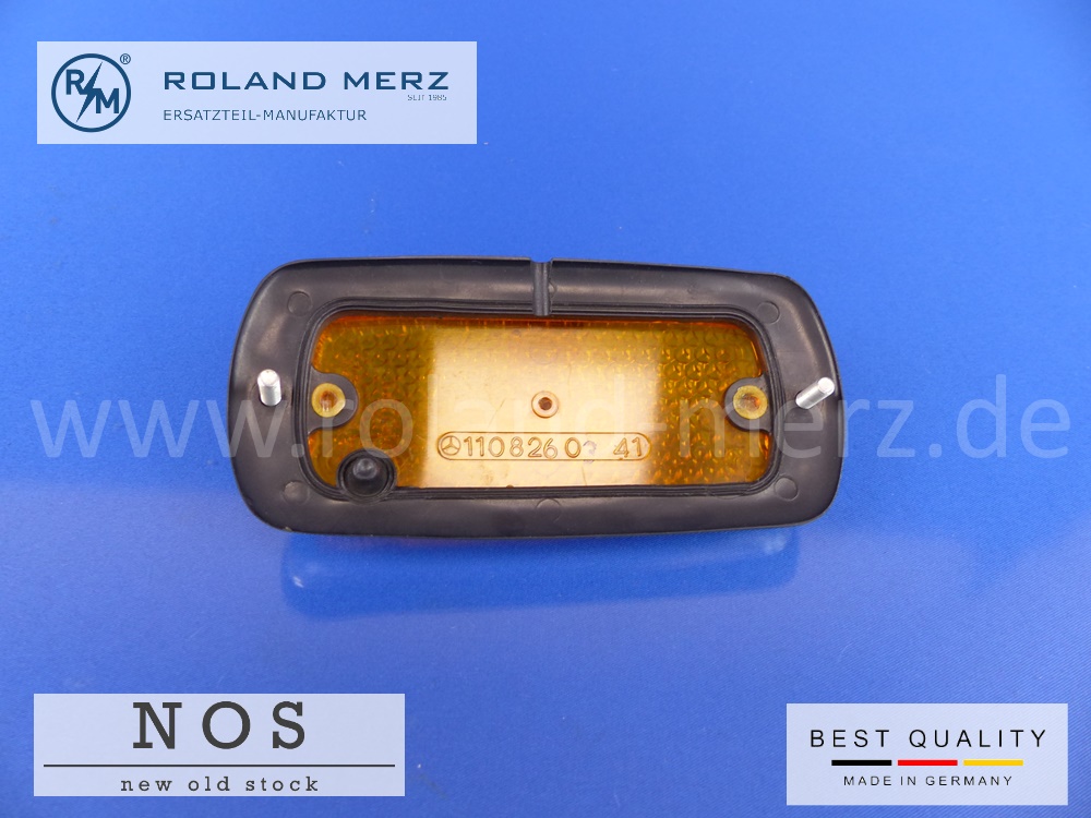 1108260341 Seitenstrahler vorne links gelb Mercedes W100 W113 W114 W115 W108