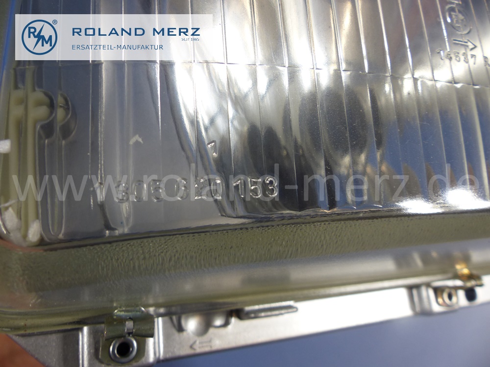 1168202361 Bosch Leuchteinheit, Scheinwerfer, links, mit Blinkleuchte, Rechtsverkehr, Mercedes W116, Original Mercedes Neuteil, NOS