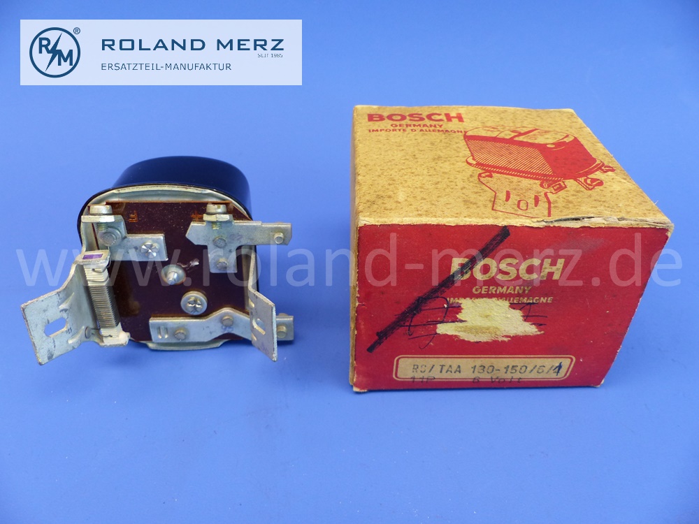 0190213007 Bosch Regler Lichtmaschine, Generatorregler, RS/TA 130-150/6A2, 6 V, TA 7V 33A, Original Bosch Austauschteil, NOS 