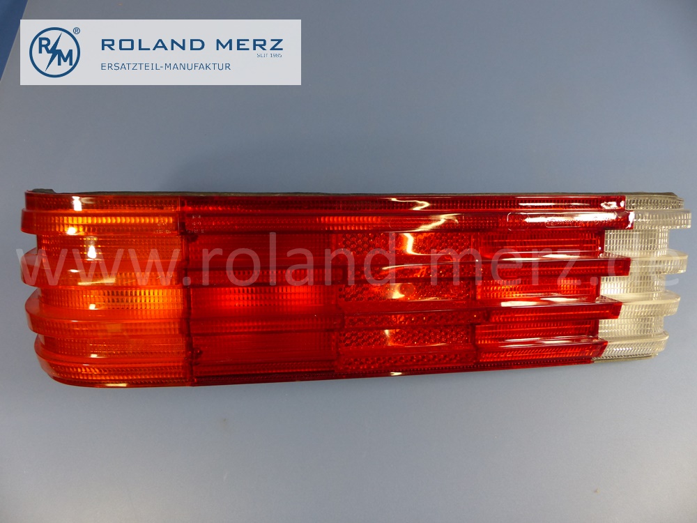 1168202666 Lichtscheibe, Abdeckglas Rücklicht rechts, mit Reflektoreinheit, Mercedes W116 S-Klasse, LHD, Original Mercedes Neuteil, NOS