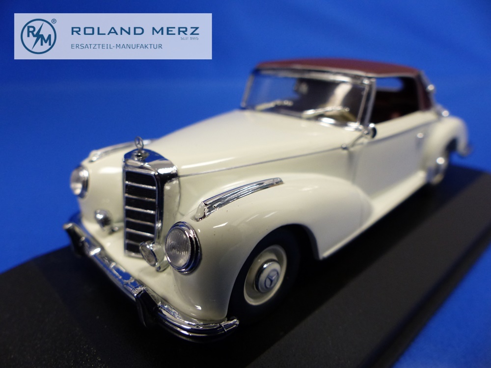 032341-12 Mercedes-Benz 300 S Cabriolet weiss/braun - Minichamps PMA 1:43