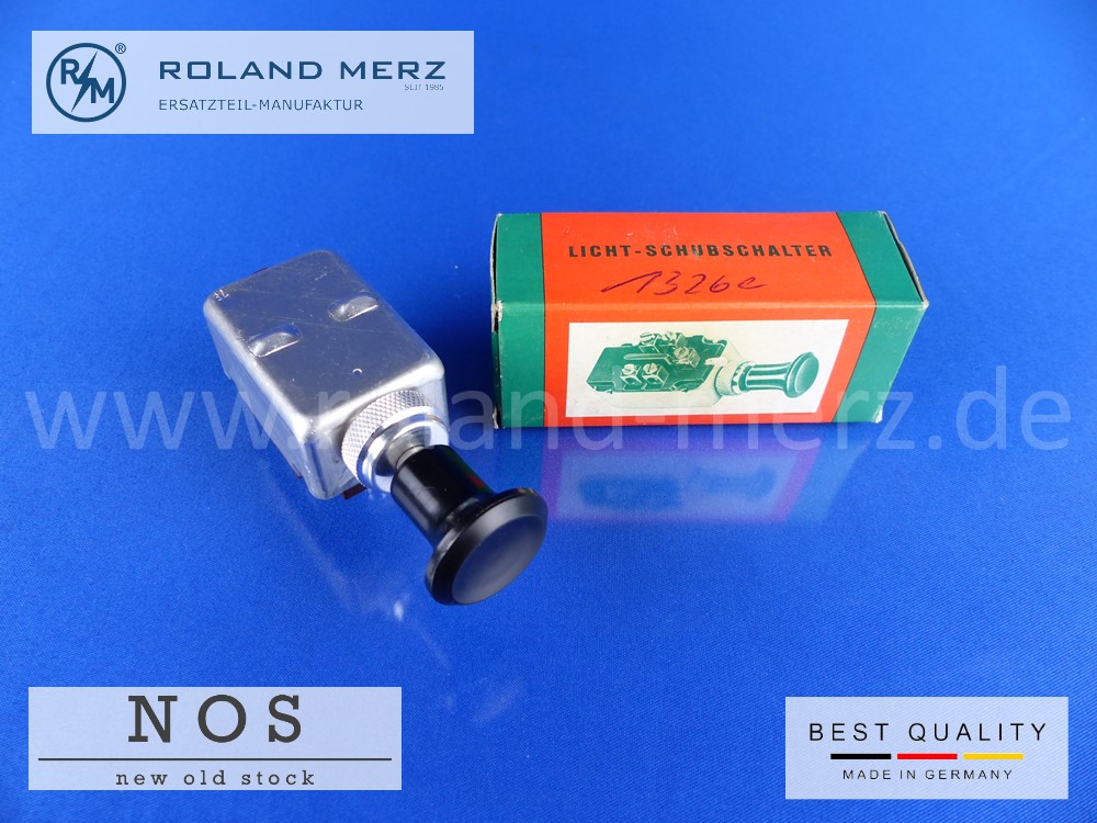 P1130834 Lichtschalter 2 Schaltstellungen und Aus, max 100 W bei 6 - 24 Volt deutsche Qualitätsprodukt der Fa. Erich Jaeger 1326