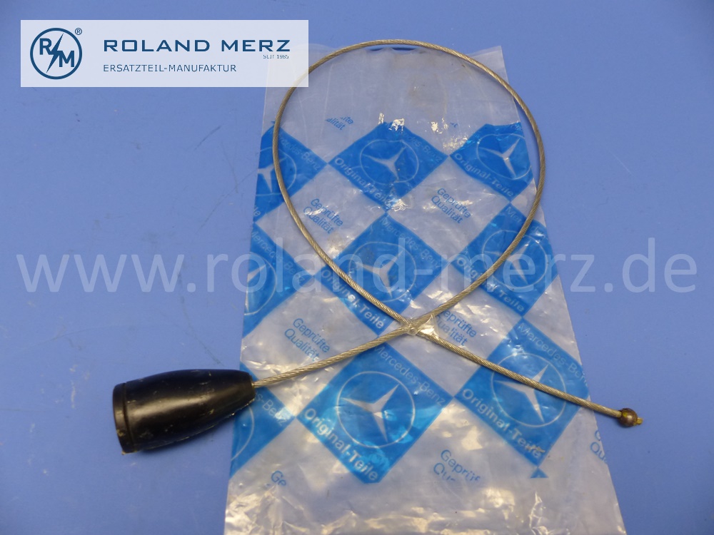 1114202185 Bremsseil, Bremsseilzug vorne, Mercedes W111, 220b, 220S, 220Seb, Länge 760mm, Original Mercedes Neuteil, NOS