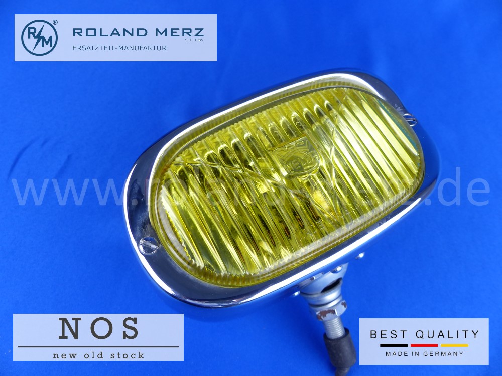 P1120318 Hella 128 ZN - 4 Nebelscheinwerfer mit gelben Glas und Chromgehäuse für Porsche 356