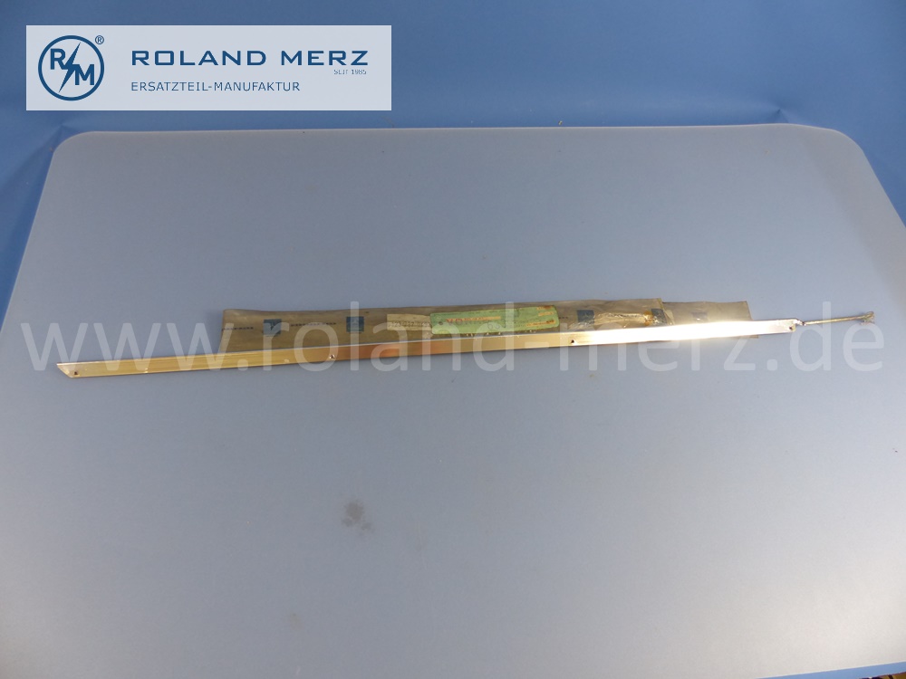 1237270482 Zierstab, Zierleiste, rechts, Oberkante Fahrertür, Mercedes W123, C123, Coupé, Länge 970 mm, Original Mercedes Neuteil, NOS