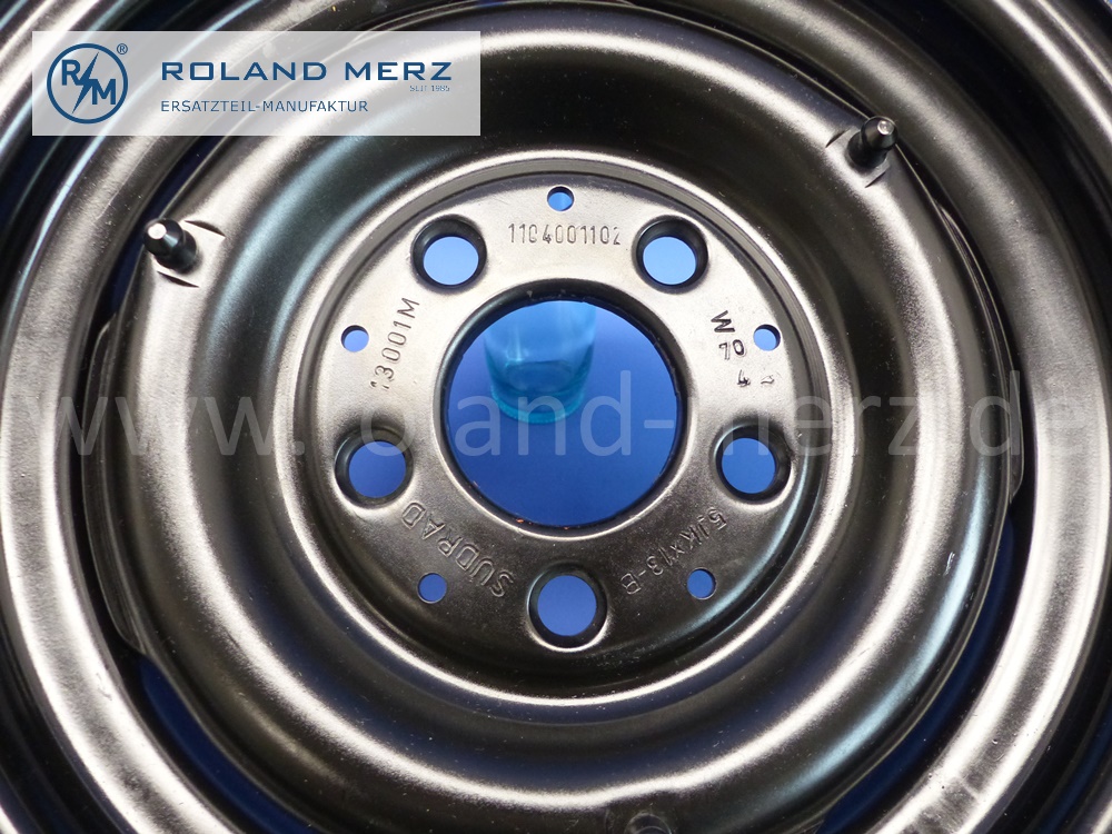 1104001102 Scheibenrad Stahl, Tiefbettfelge, Südrad, Mercedes W110, W111, W120, 180, 190C, 200, 230, 220B. 220SEB, 220SB, Original Mercedes Neuteil, NOS