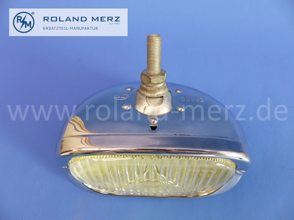 66893 Nebelscheinwerfer Hella 66893/128 für Porsche 356 und Mercedes 190SL, Original Hella Neuteil, NOS, mit kleinen alterbedingten Lagerspuren 