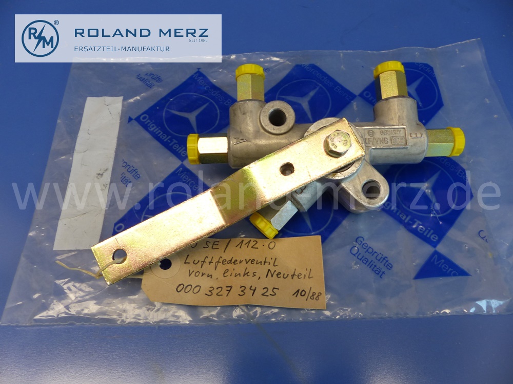 0003273425 Ventil, Ventileinheit Niveauregulierung, Luftfederung, Vorderachse links, Bosch LF/VNB3B2, frühe Version, Mercedes W112, Original Mercedes Neuteil, NOS