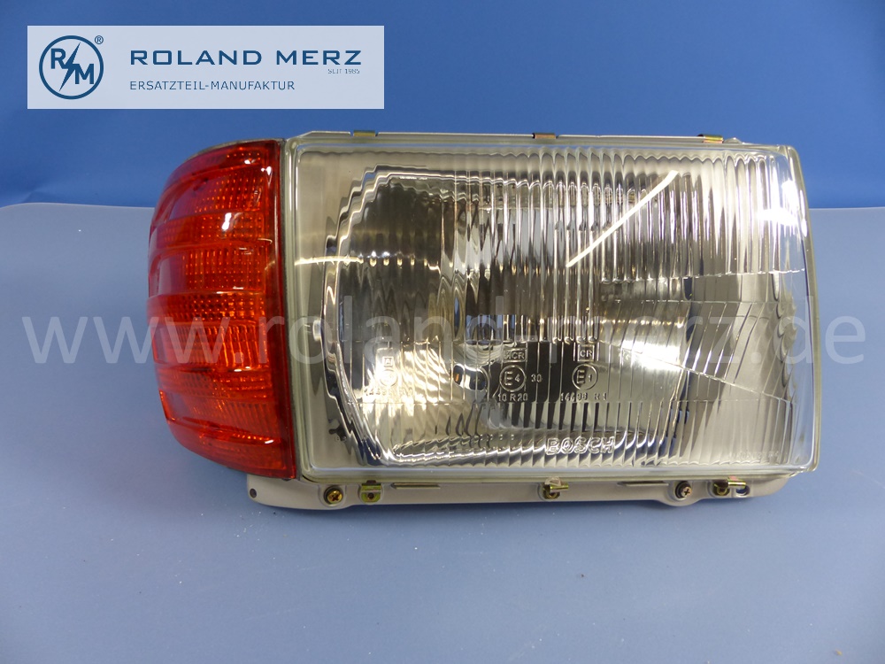 1078201861 Bosch Leuchteinheit, Scheinwerfer, mit Blinkleuchte, rechts, Rechtsverkehr, Mercedes W107, Original Mercedes Neuteil, NOS 