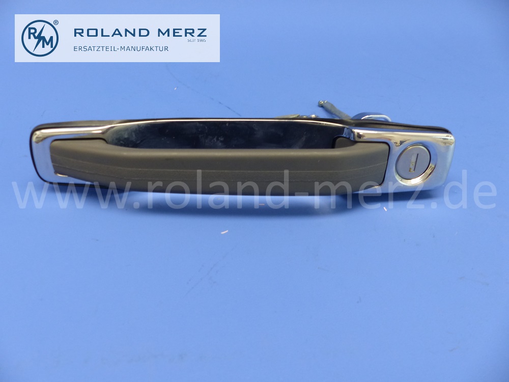 1267600659 Türgriff rechts, mit Schlüssel, Werkstattausführung, beliebige Schließung, Mercedes W126, Original Mercedes Neuteil, NOS 
