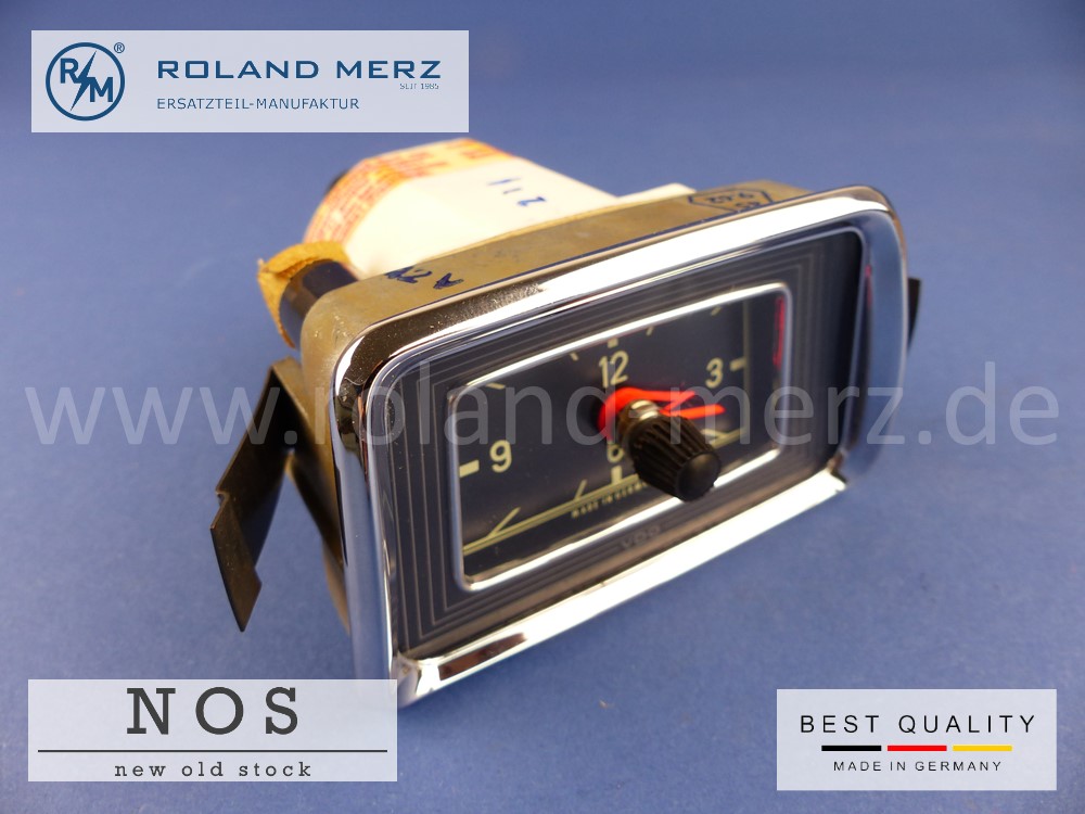 Zeituhr original VDO (Neuteil NOS) elektrisch MB-NR 180 542 0311 / 0511 für Mercedes 220S, SE, Cp., Cab.