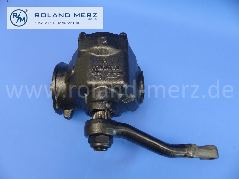 1234610301 Lenkung, Lenkgetriebe, mechanisch, (Gussnummer auf Gehäuse), Mercedes W123, Original Mercedes Neuteil, NOS