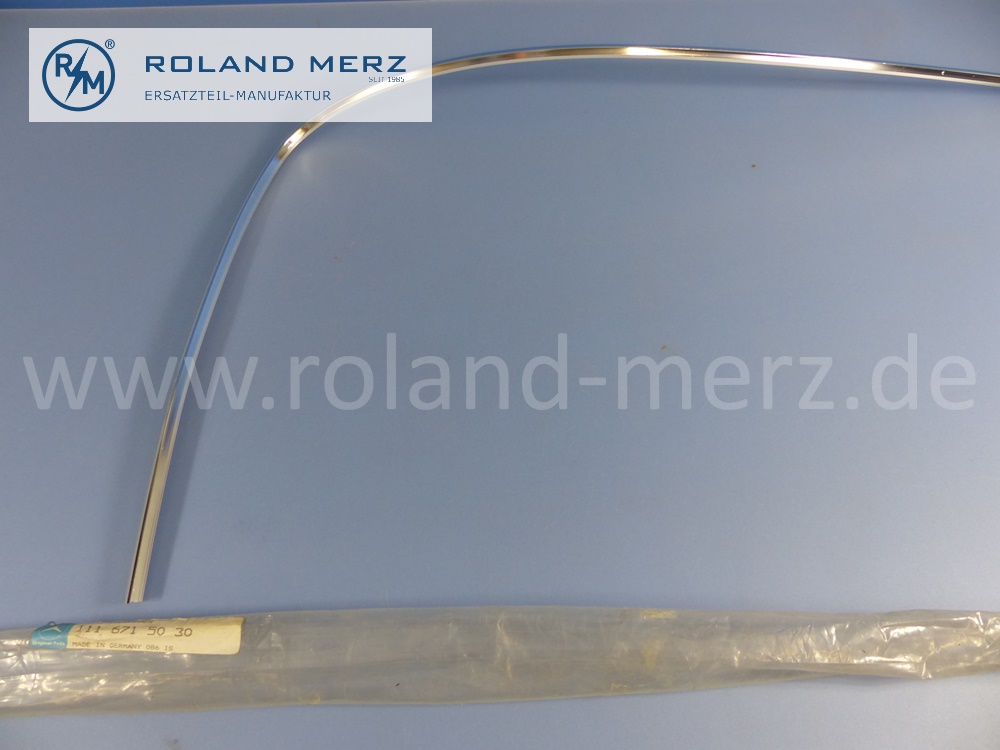 1116715030, Rahmen, Scheibenrahmen, Zierrahmen, Windschutzscheibe oben, Mercedes W111, W112, 220SEB, 280SE/C, 300SE, 300SE/C, Original Mercedes Neuteil, NOS